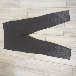 Zyia black reflective leggings, Size 8-10
